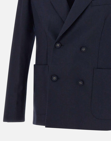 Blazer "Leon"  in lana W24MTLG421 NAVY OFFICINE GENERALE 
