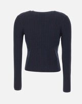 Cardigan in lana stretch V202879925 510TWN VINCE. 