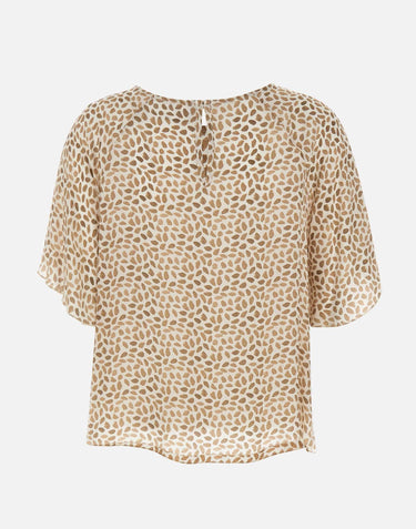 Blusa in viscosa leggera stampata SP1GX053 1064 KAOS 