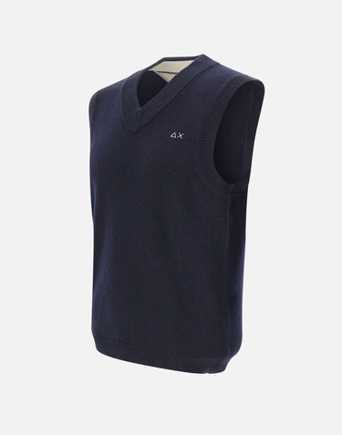 Gilet in morbida lana e cashmere K45115 07 SUN68 