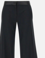 "Side Panel trousers in Black" 1124WTR004763I BLACK VICTORIA BECKHAM 