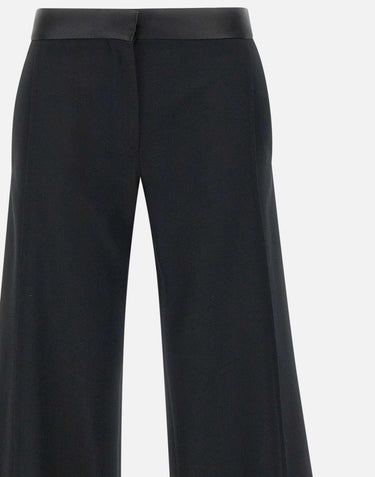 "Side Panel trousers in Black" 1124WTR004763I BLACK VICTORIA BECKHAM 