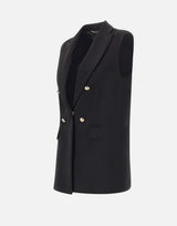 Maxi gilet in crepe stretch R811Z000023N 033 ELENA MIRO' 