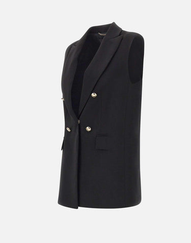 Maxi gilet in crepe stretch R811Z000023N 033 ELENA MIRO' 