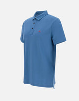 Polo " Mezzola 02" in piquet di cotone e seta PEU5471 99012182197 PEUTEREY 