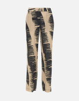 Pantaloni stampati in misto lino SP5MR017 1083 KAOS 