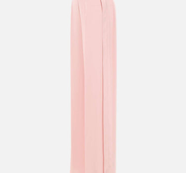 Pantaloni a gamba larga a vita alta P1358 PINK NISSA 