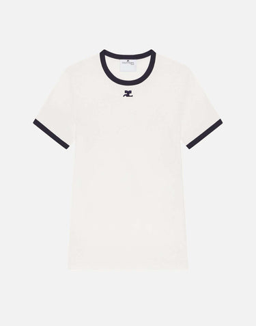 T-shirt "Signature Contrast" VESJTS020JS0070 HERWHTBLK COURREGES 