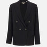 Blazer doppiopetto in crêpe V938991488 001BLK VINCE. 