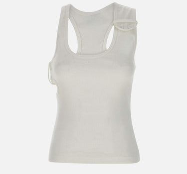 Top "Double Buckle" in cotone 125JDE118JS0194 0001 COURREGES 