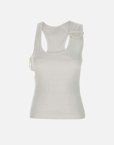 Top "Double Buckle" in cotone 125JDE118JS0194 0001 COURREGES 