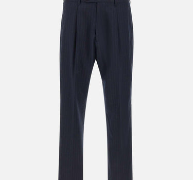 Pantaloni gessati in lana M1R408ZV02897 47 PAUL SMITH 
