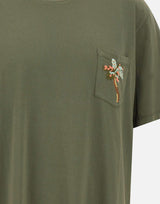 T-shirt "Naif" in cotone NAIFR00470 MILITARE BOB 