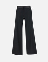 "Side Panel trousers in Black" 1124WTR004763I BLACK VICTORIA BECKHAM 