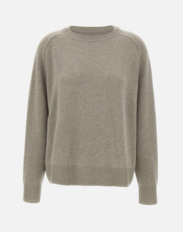 "Boyfriend crewnewck" 20055 GREIGE SOFT GOAT 