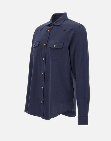 Camicia "Texas" in jersey di cotone X75CAMH01 TSH2600111N ELEVENTY 