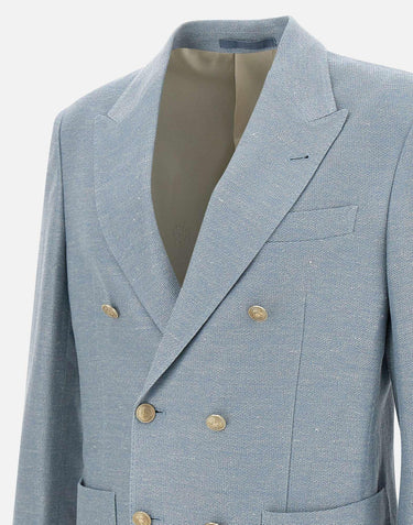 Blazer in lino e cotone K70GIAA06 TES0K10008 ELEVENTY 