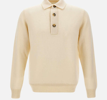 Polo in maglia di lana e cashmere PL3ML WC7R020 FILIPPO DE LAURENTIIS 