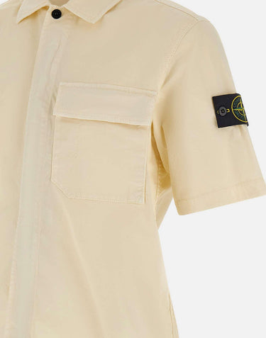 Camicia in twill di cotone biologico stretch 1100025S0A10 V0093 STONE ISLAND 