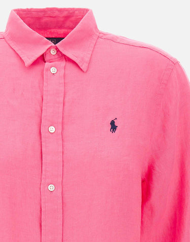 Camicia in lino 211970730 504 POLO RALPH LAUREN 