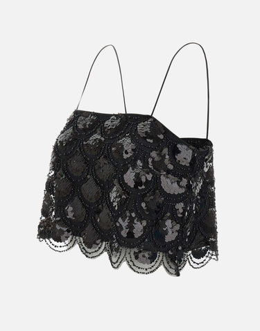 "Sequins crop top" 113669 100 ROTATE BIRGER CHRISTENSEN 