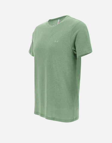 "Jersey linen t-shirt" T35132 84 SUN68 