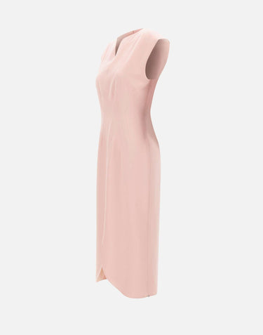 Abito midi a clessidra RZ16446 PINK NISSA 