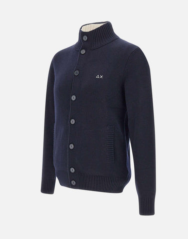 Cardigan in pregiata lana e cashmere K45111 07 SUN68 