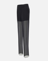 Pantaloni  in georgette di seta 2P164A N0990 BLUMARINE 