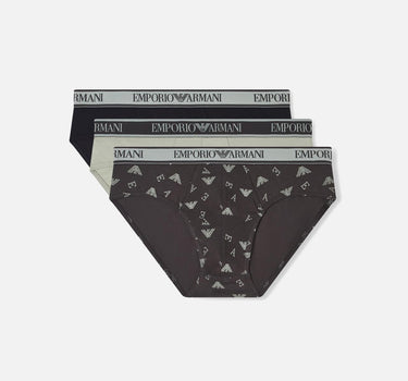 Set tre pack slip in cotone stretch EM000369 AF20669M7115 EMPORIO ARMANI 
