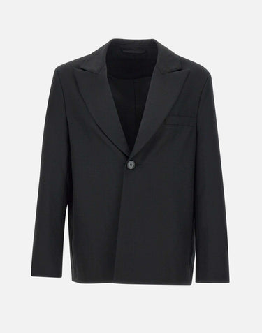 Blazer in  lana "Seydou "<BR/> MFW24SEYDOUBLA BLACK SEFR 
