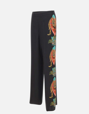 Pantaloni palazzo in seta WREA0014 AKI43X0813 ETRO 