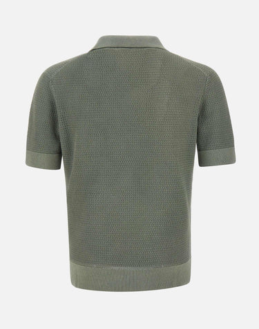 Polo traforata in cotone vintage 301223 025 KANGRA 