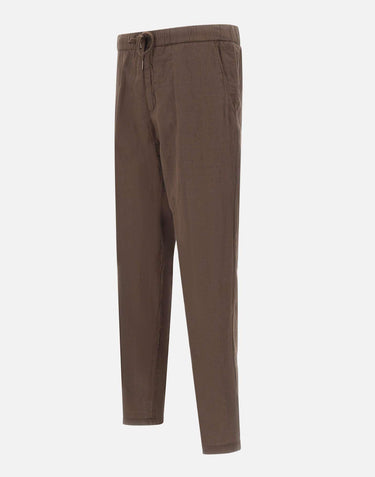 Pantaloni in misto lino con coulisse 26PG1649 82 PERFECTION 