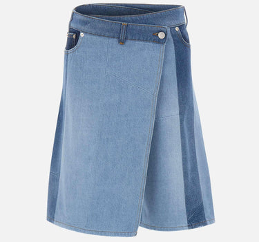 Gonna in denim patchwork COPJ140F2073 BLU COPERNI 