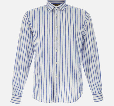 Camicia in lino e cotone CFWOSI0170 MRUT397731182 WOOLRICH 