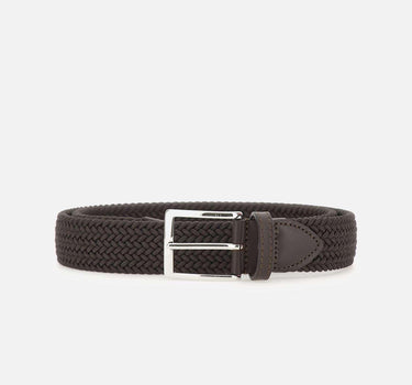 Cintura in lino con dettagli in pelle 15AP1500 DKBROWN ATHISON 