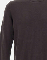 Pullover girocollo in lana vergine 402201 146 KANGRA 
