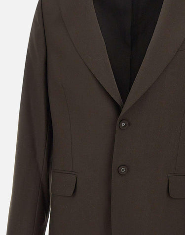 Blazer "Giovanni" in lana W24MTLG401 COFFEE OFFICINE GENERALE 