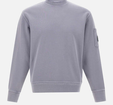 "Cotton Diagonal Fleece Crewneck Sweatshirt" 18CMSS098A 110044R774 C.P. COMPANY 