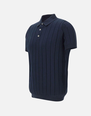 Polo in cotone a coste larghe DK17027 BLUNOTTE DIKTAT 