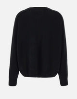"Boyfriend crewnewck" 20055 BLACK SOFT GOAT 