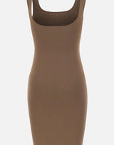 "Square Neck Knit Midi" ESSS26DR03237 0087 ENTIRE STUDIOS 