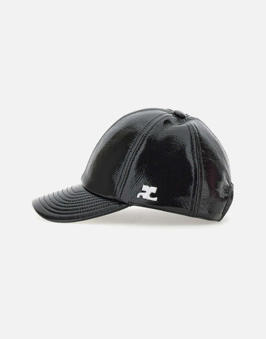 Cappello da baseball in vinile "Reedition" PERACT002VY0014 BLACK COURREGES 