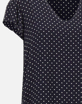 Abito a pois in crepe di viscose RPJCF025 3003 KAOS 