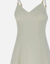 Abito in crêpe leggero con lacci criss-cross AB74852E2 360 ELISABETTA FRANCHI 