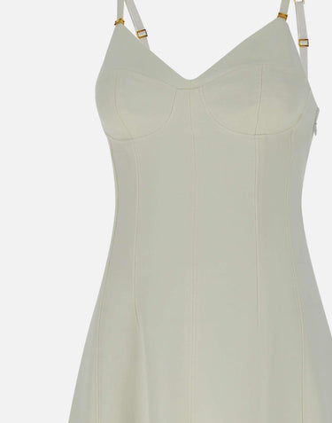 Abito in crêpe leggero con lacci criss-cross AB74852E2 360 ELISABETTA FRANCHI 