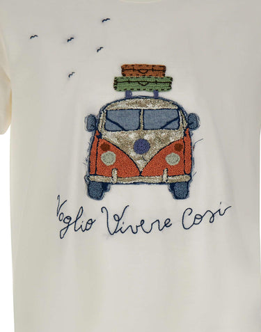 T-shirt "Join" JOIN R00553CREAM BOB 