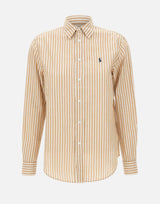 Camicia in cotone e lino classic-Fit 211971514 501 POLO RALPH LAUREN 