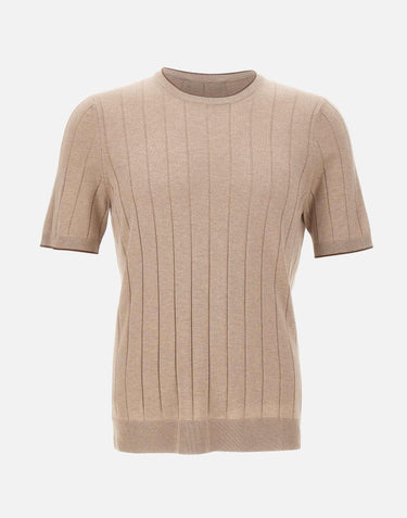Maglia in seta a maniche corte 43116 23510030 GRAN SASSO 